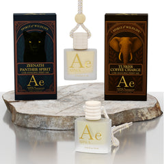 Zeenath Panther Spirit + Tusker Coffee Charge Hanging Car Perfume | 10ml + 10ml