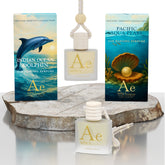 Indian Ocean Dolphin + Pacific Aqua Pearl Hanging Car Perfume | 10ml x 2