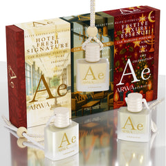 Luxury Lounge Aroma + Festive Luxury Essence + Hotel Fresh Signature Hanging Car Perfume | 10ml Each