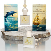 Indian Ocean Dolphin + Pirate’s Caribbean Sea Hanging Car Perfume | 10ml x 2