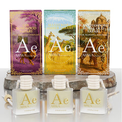 Gir Rosewood Safari + Masai Mara Amber Safari + Ranthambore Royal Oud Safari Hanging Car Perfume | 10ml Each