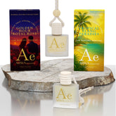 Golden Hour Royal Rose + Tropical Ylang Paradise Hanging Car Perfume | 10ml + 10ml