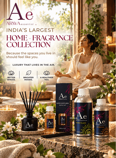 India's largest home fragrance collection by ARWA essential – reed diffusers and diffuser oils mobile banner