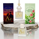 Golden Hour Royal Rose + Wild Geranium Bloom Hanging Car Perfume | 10ml + 10ml