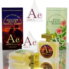 Golden Hour Royal Rose + Wild Geranium Bloom Car Perfume Spray | 50ml + 50ml