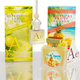 Luxe Citrus Breeze Hanging Car Perfume 10ml + Tropical Fruit Fusion Car Perfume Spray 50ml