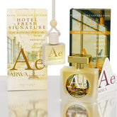 Luxury Lounge Aroma Car Perfume Spray 50ml + Hotel Fresh Signature Hanging Car Perfume 10ml