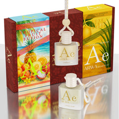 Luxe Citrus Breeze + Tropical Fruit Fusion Hanging Car Perfume | 10ml x 2