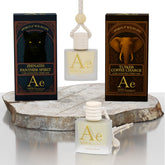 ARWA essential Spirit of the Wildlife hanging car perfume combo with Zeenath Panther Spirit and Tusker Coffee Charge
