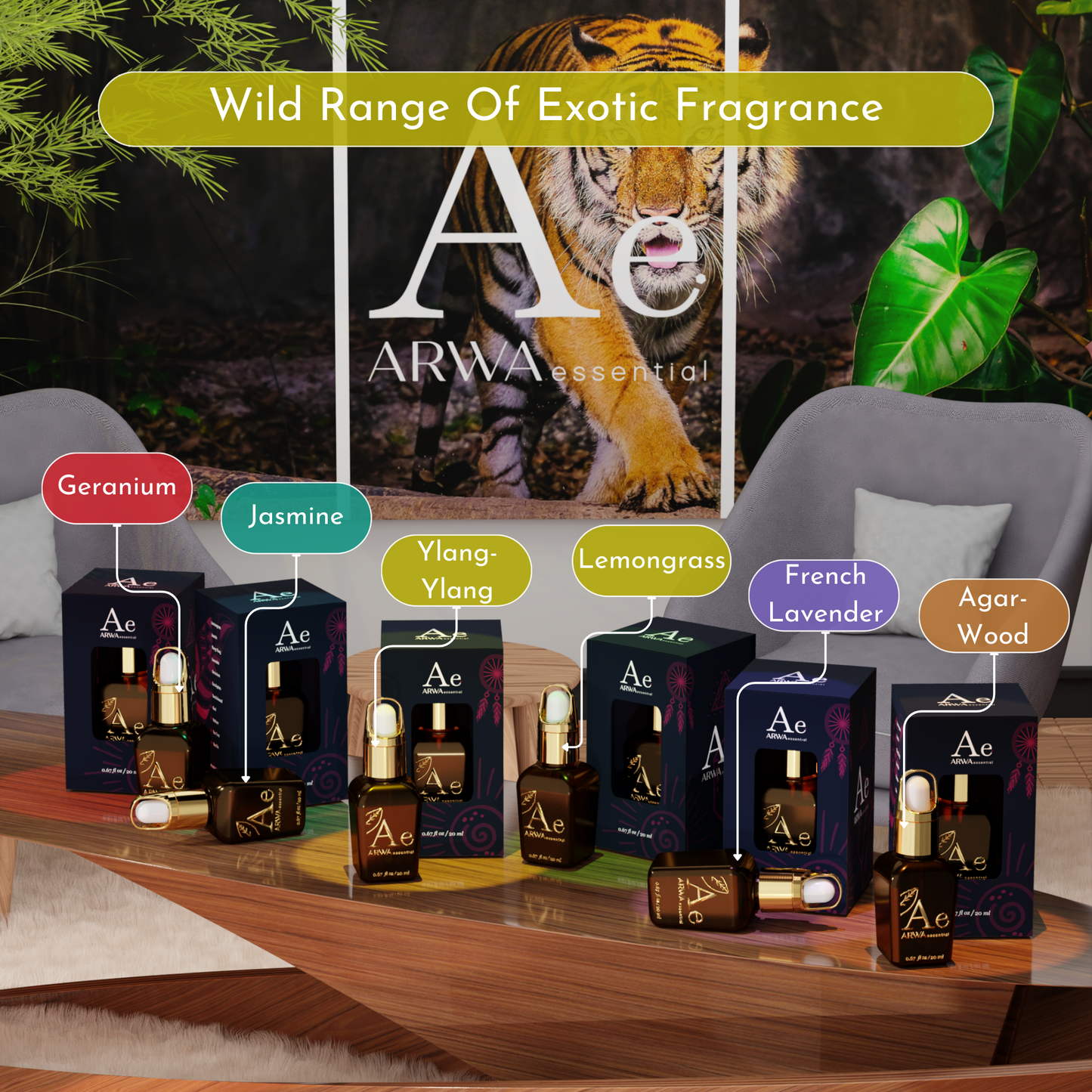 Ylang-Ylang Essential Oil- Pack of 20ml