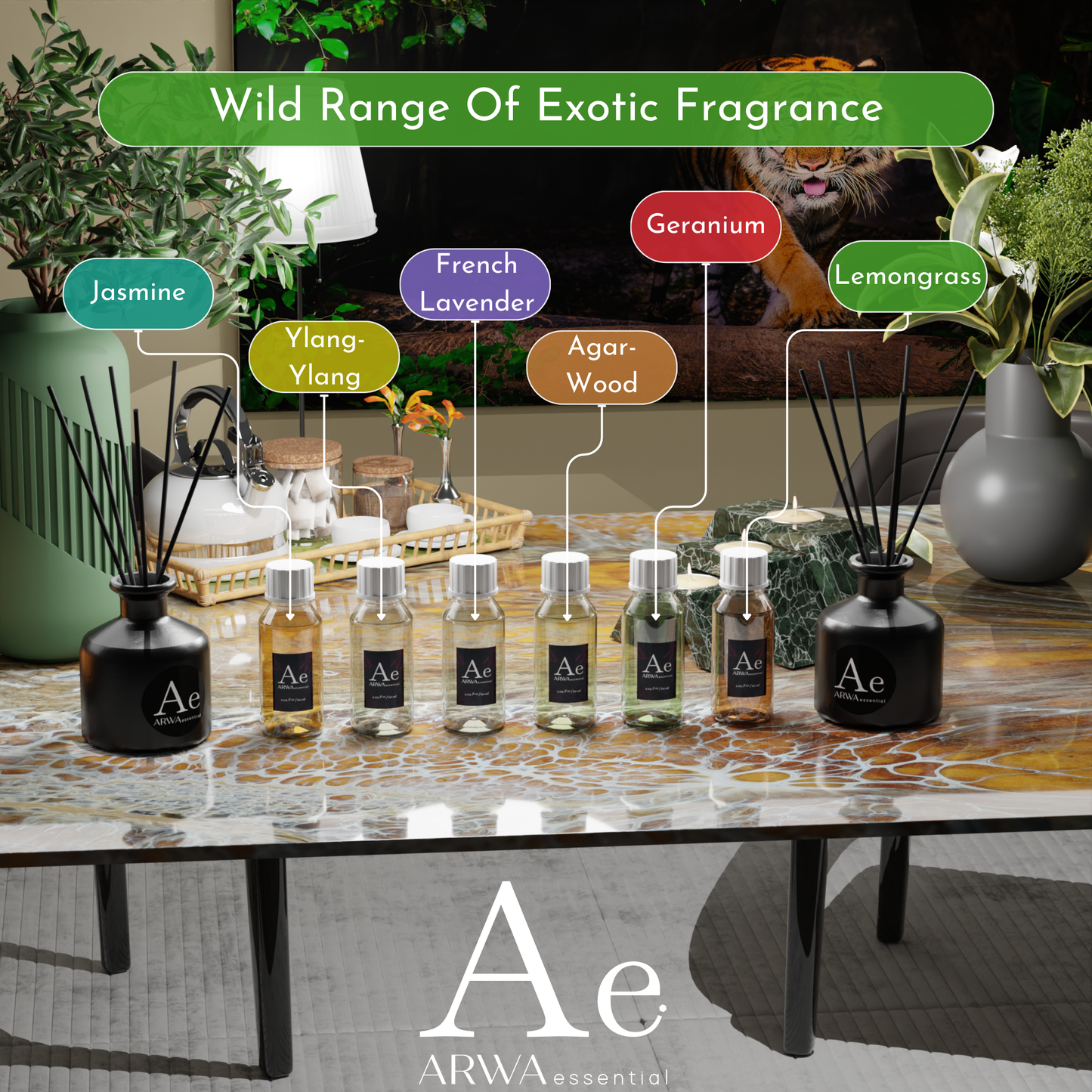 Lemongrass Reed Diffuser Set