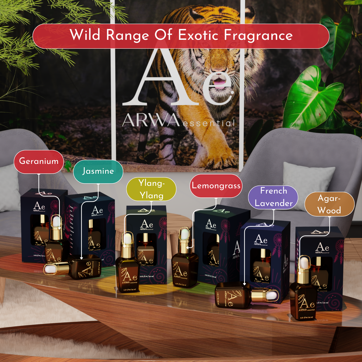 Geranium Essential Oil - Pack of 20ml