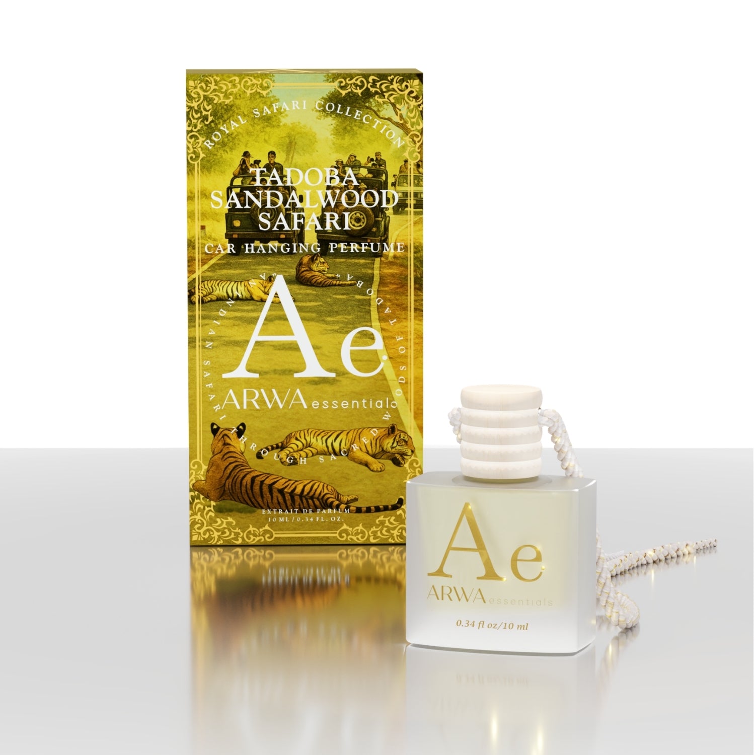 Tadoba Sandalwood Safari Hanging Car Perfume | 10ml