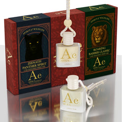 Zeenath Panther Spirit + Roaring Barber Classic Hanging Car Perfume | 10ml + 10ml