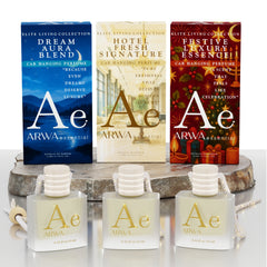 Dream Aura Blend + Festive Luxury Essence + Hotel Fresh Signature Hanging Car Perfume | 10ml Each