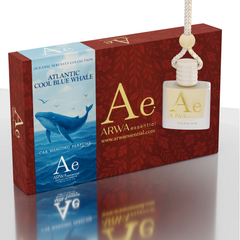 Atlantic Cool Blue Whale Hanging Car Perfume 10ml | Oceanic Serenity Collection