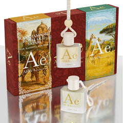 Masai Mara Amber Safari + Ranthambore Royal Oud Safari Hanging Car Perfume | 10ml + 10ml