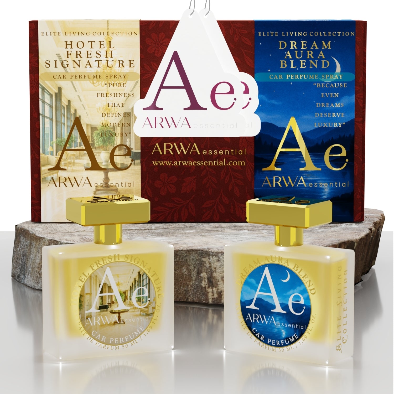 Dream Aura Blend + Hotel Fresh Signature Car Perfume Spray | 50ml Each