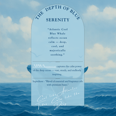 Atlantic Cool Blue Whale Hanging Car Perfume | 10ml
