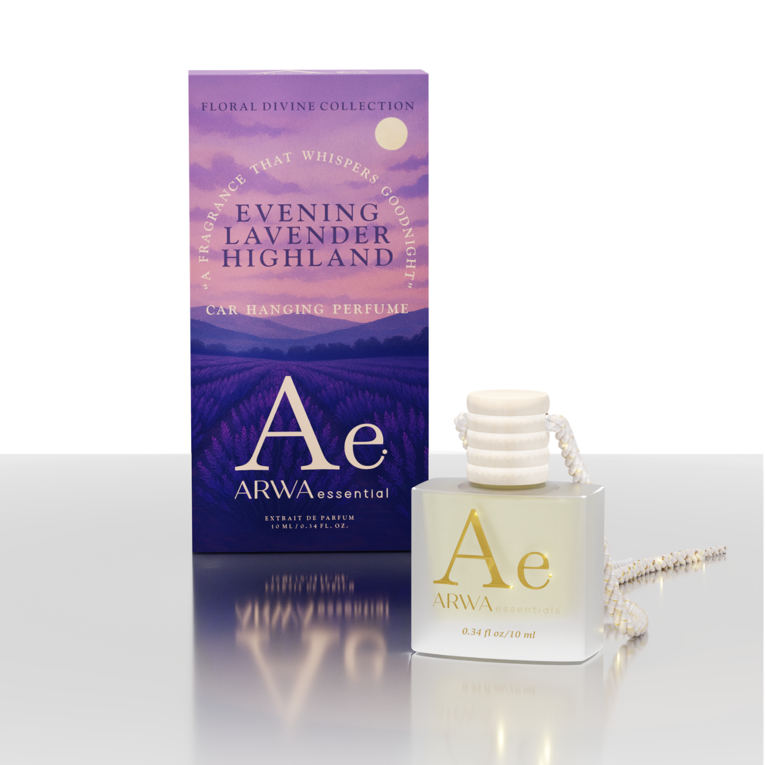 Evening Lavender Highland Hanging Car Perfume | 10ml