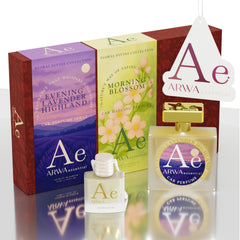 Morning Blossom Hanging Car Perfume 10ml + Evening Lavender Highland Car Perfume Spray 50ml