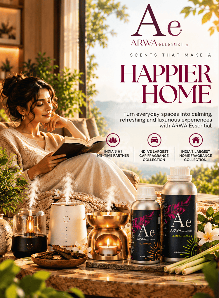 ARWA essential car perfume and home fragrance banner