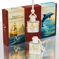 Indian Ocean Dolphin + Pirate’s Caribbean Sea Hanging Car Perfume | 10ml x 2