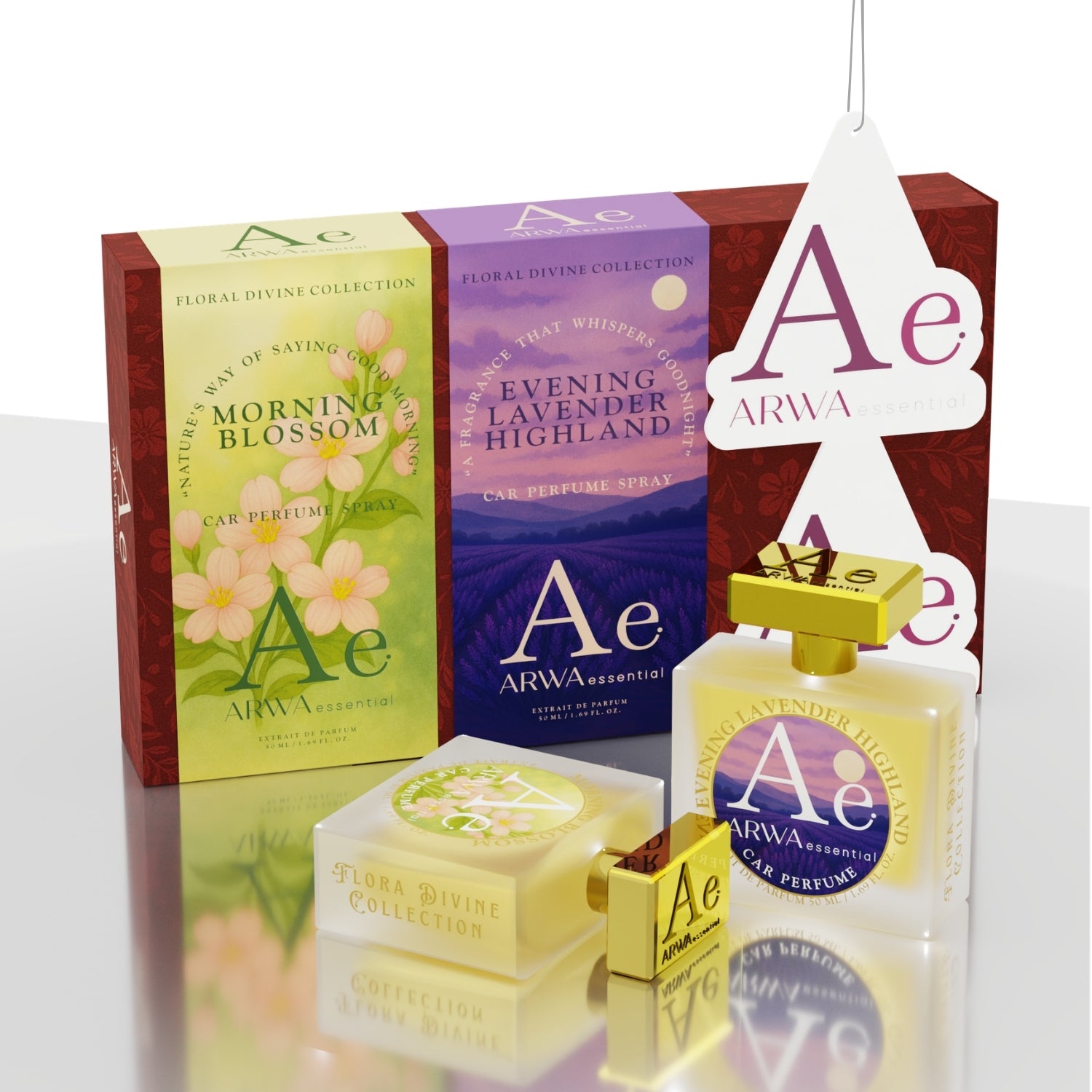 Morning Blossom + Evening Lavender Highland Car Perfume Spray | 50ml + 50ml