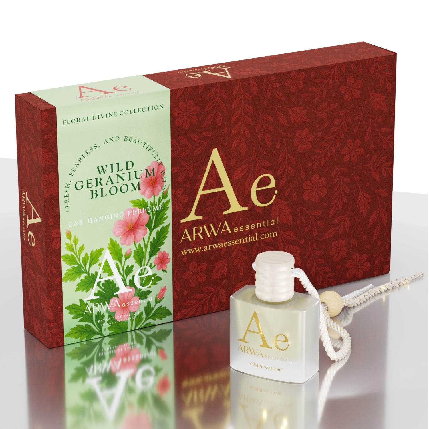 Wild Geranium Bloom Hanging Car Perfume | 10ml