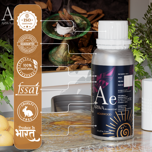 Agar-Wood (Oud) Diffuser Oil - Pack of 500ml