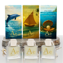 Indian Ocean Dolphin + Pacific Aqua Pearl + Arabian Sea Mirage Hanging Car Perfume | 10ml Each