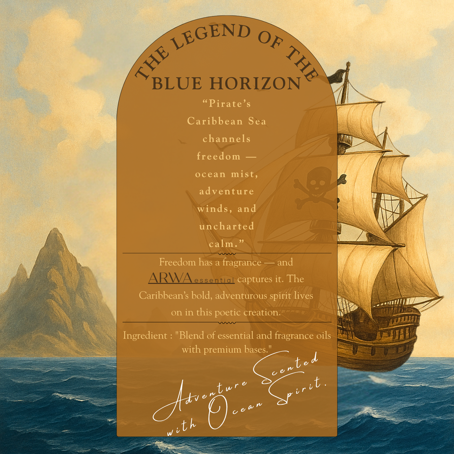 10ml: Pirate’s Caribbean Sea | 50ml: Atlantic Cool Blue Whale