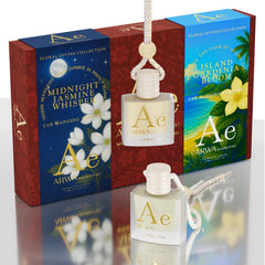 Island Gardenia Bloom + Midnight Jasmine Whisper Hanging Car Perfume | 10ml + 10ml
