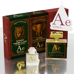 Tusker Coffee Charge Hanging Car Perfume 10ml + Roaring Barber Classic Car Perfume Spray 50ml