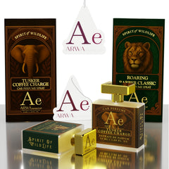 Roaring Barber Classic + Tusker Coffee Charge Car Perfume Spray | 50ml Each