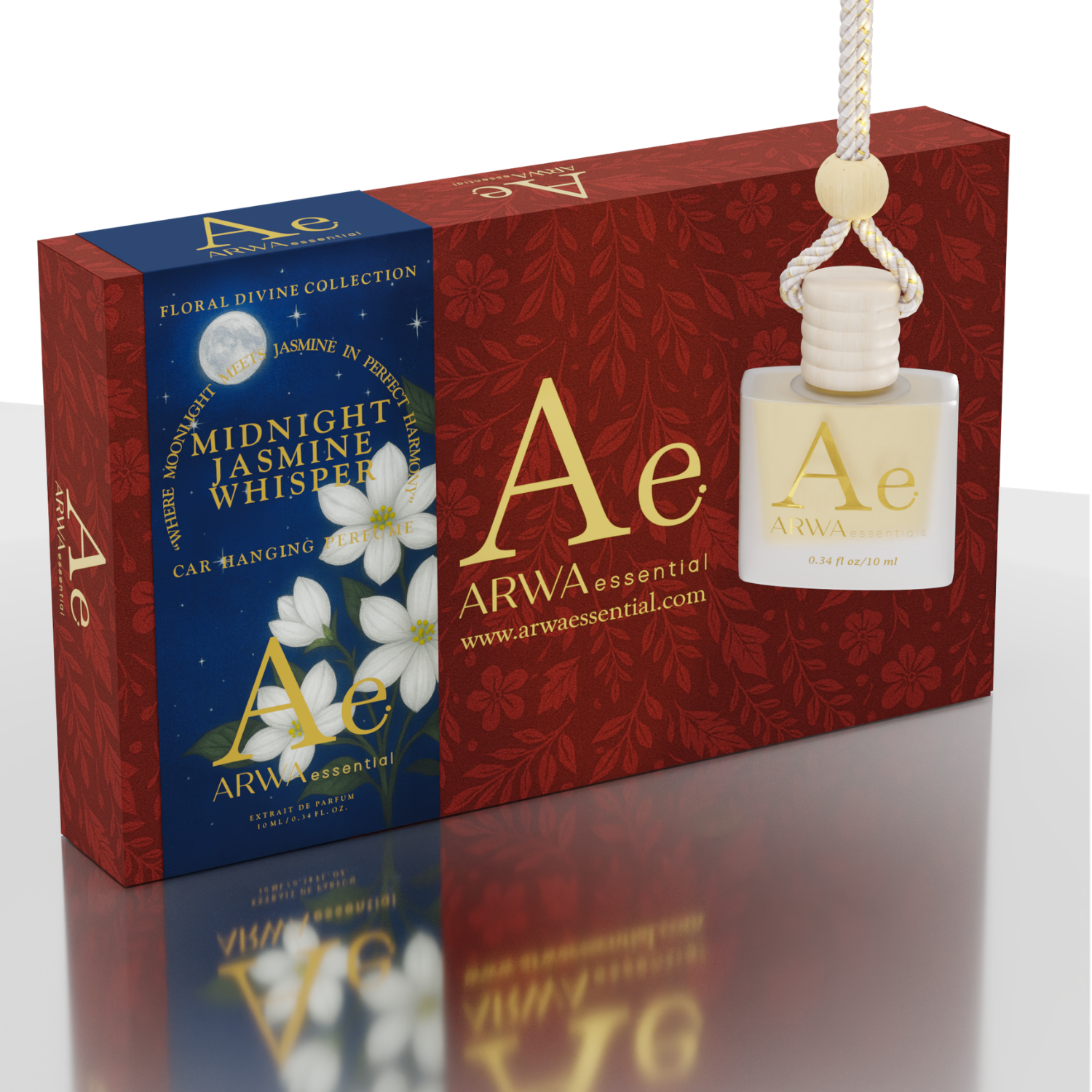 Midnight Jasmine Whisper Hanging Car Perfume | 10ml