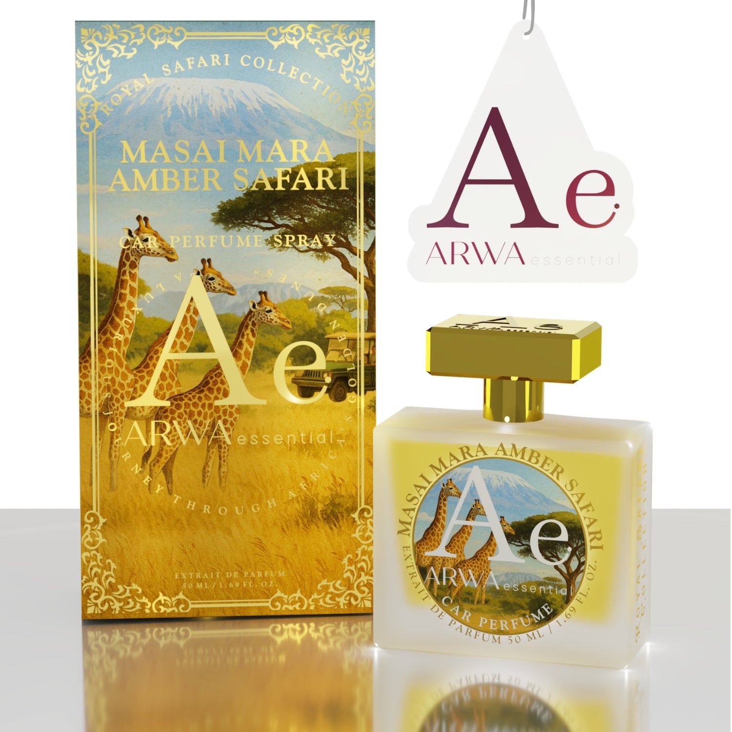 Masai Mara Amber Safari Car Perfume Spray | 50ml