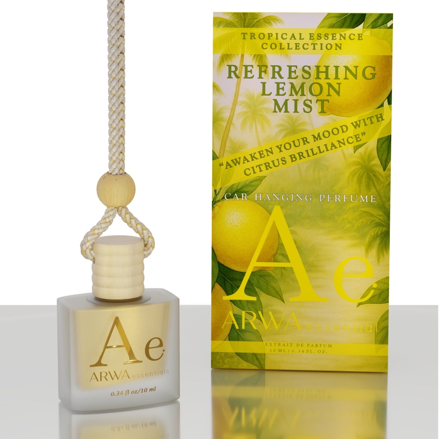 Refreshing Lemon Mist Hanging Car Perfume | 10ml