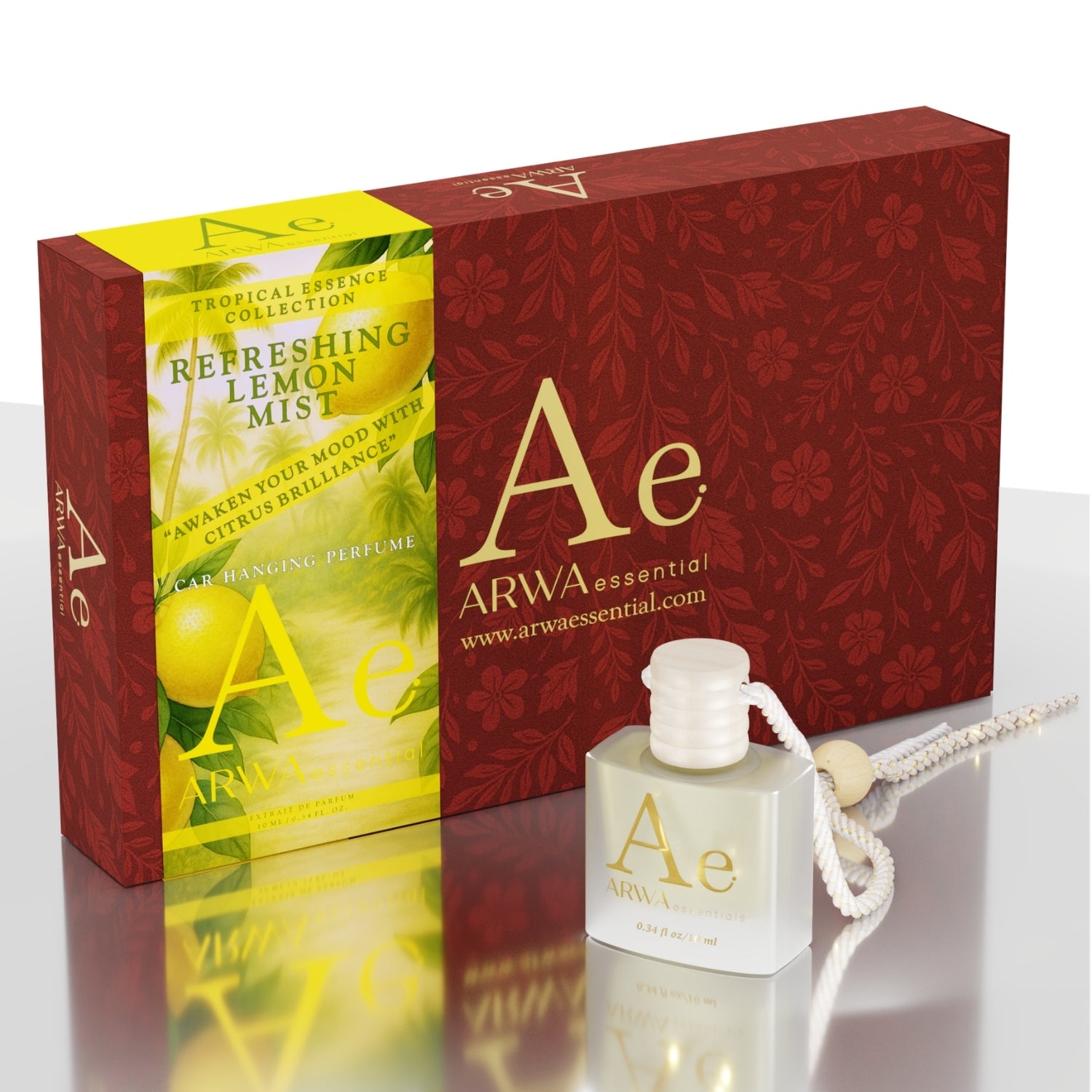 Refreshing Lemon Mist Hanging Car Perfume | 10ml