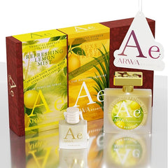 Luxe Citrus Breeze Hanging Car Perfume 10ml + Refreshing Lemon Mist Car Perfume Spray 50ml
