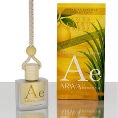 Luxe Citrus Breeze Hanging Car Perfume 10ml + Refreshing Lemon Mist Car Perfume Spray 50ml