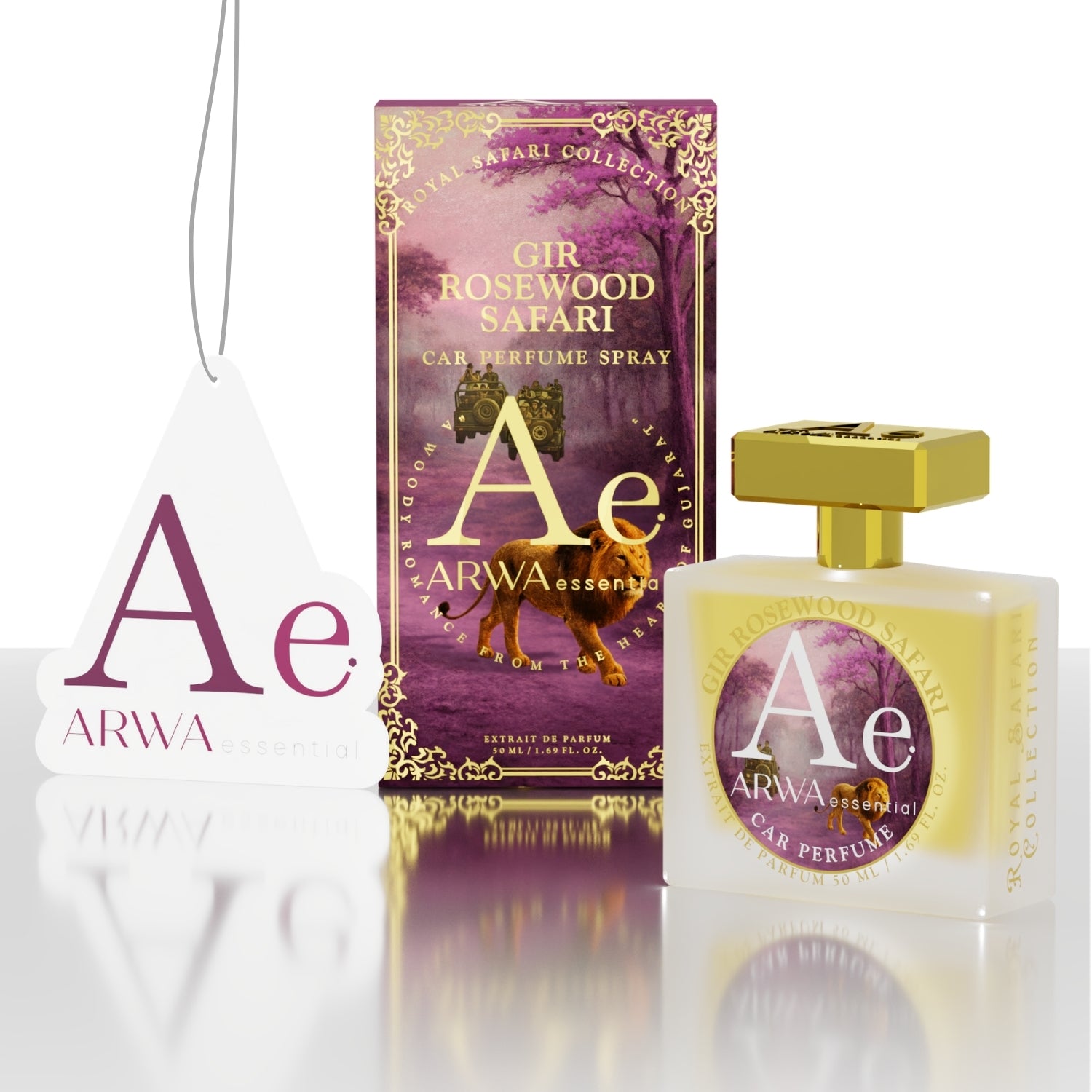Gir Rosewood Safari Car Perfume Spray | 50ml