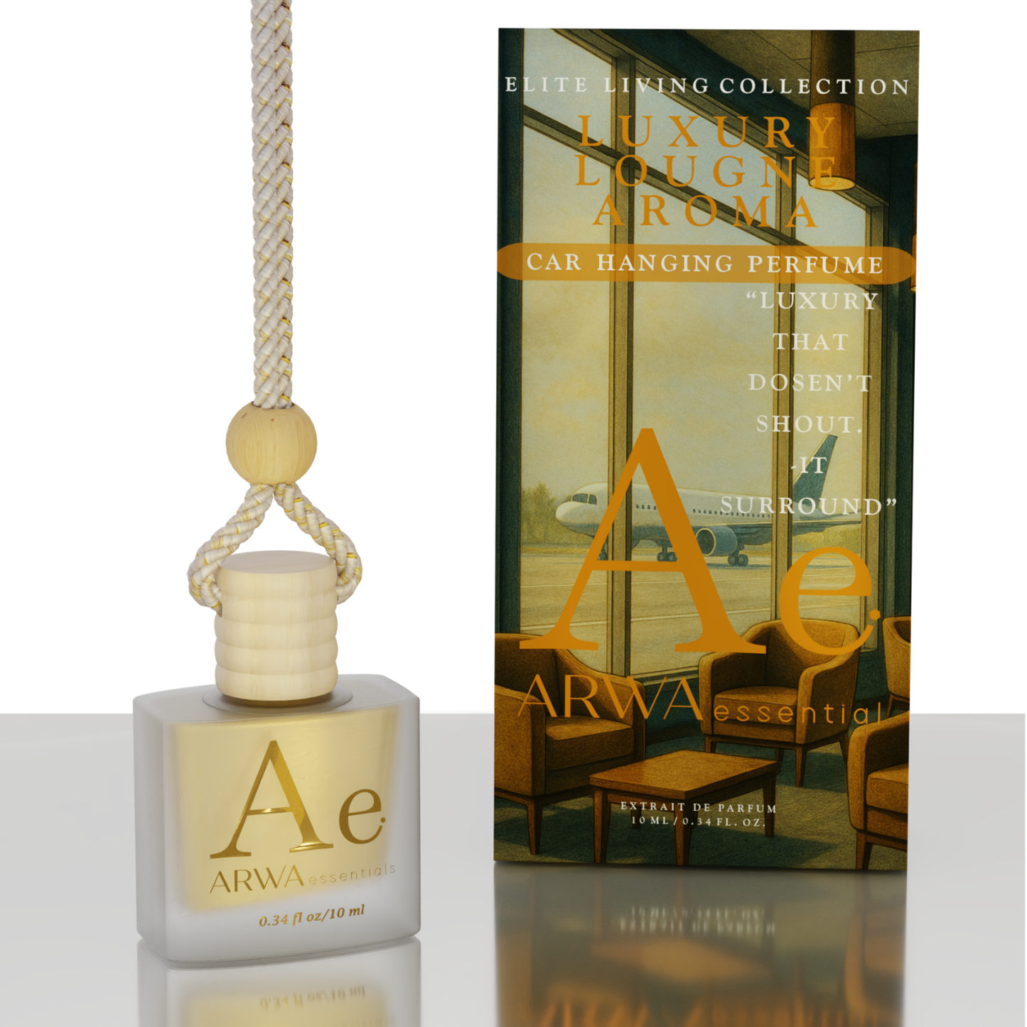 ARWA Essentials Luxury Lounge Aroma Hanging Car Perfume | 10ml