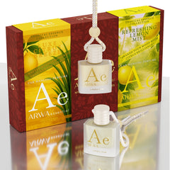 Refreshing Lemon Mist + Luxe Citrus Breeze Hanging Car Perfume | 10ml x 2