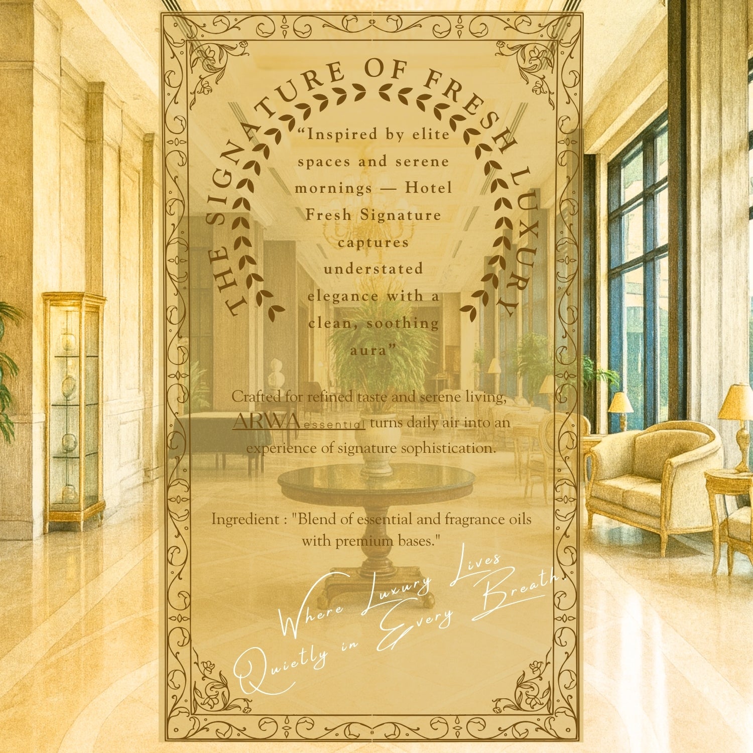 Hotel Fresh Signature Car Perfume Spray | 50ml
