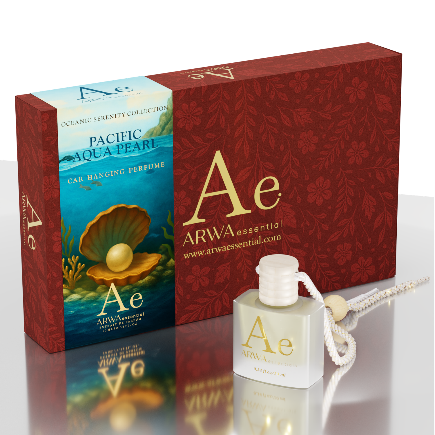 Pacific Aqua Pearl Hanging Car Perfume | 10ml