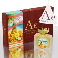 Lemon Mist Hanging Car Perfume 10ml + Tropical Fruit Fusion Car Perfume Spray 50ml