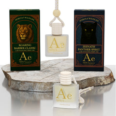 Zeenath Panther Spirit + Roaring Barber Classic Hanging Car Perfume | 10ml + 10ml