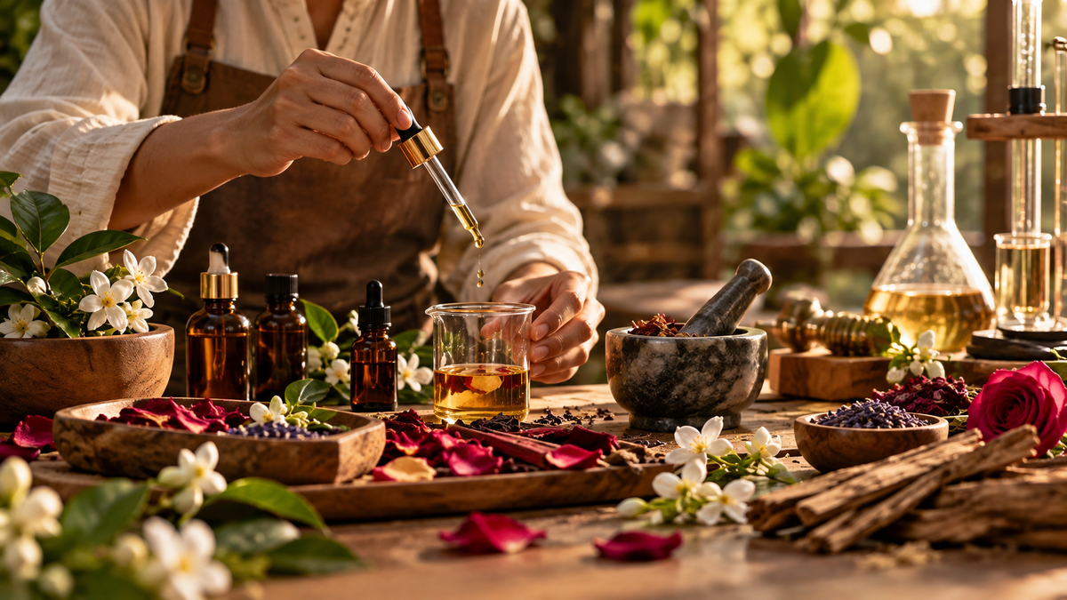ARWA perfume blending studio in Ahmedabad