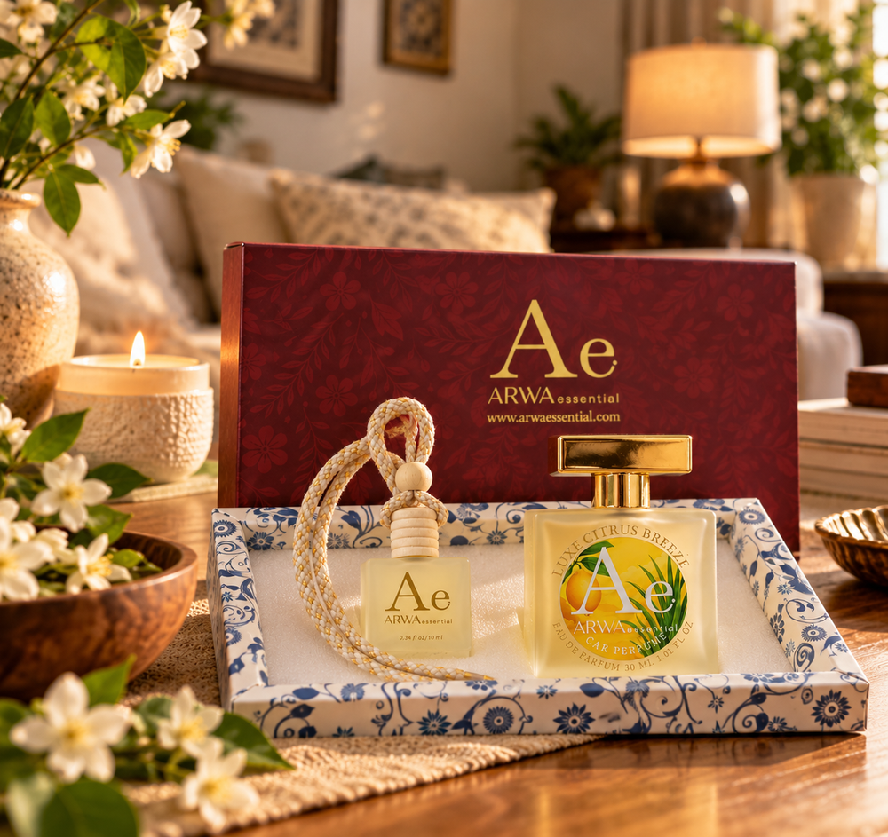 ARWA essential luxe citrus home fragrance gift set